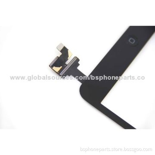 Black Touch Digitizer Screen, Complete + IC Flex Chip + Home Button Flex for iPad Mini